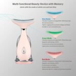 VRAIKO Skin Rejuvenation Beauty Massager, Neck Face Massager with Thermal, 3 Massage Modes and Vibration, for Anti-Aging, Lifting and Tightening Sagging Skin (Pink) - Image 3