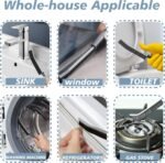 Crevice Cleaning Brush Magic Brush Tool, Bathroom Tile Groove Gap Radiator Window Sink Alloy Cleaning Scrubbing Brushes with Long Handle, Thin Cleaning Supplies for Home Kitchen Narrow Corners - Image 6