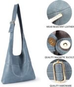 Montana West Hobo Bags Purse for Women Ultra Soft Foldable Shoulder Slouchy Handbags with Cosmetic bag | Purse, Ultra Soft, Foldable, with Cosmetic bag, Purse, Ultra Soft - Image 6