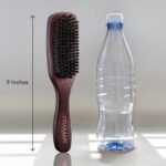 FRAMAR Slick Back Hair Brush Boar Bristles – Slick Back Brush, Smoothing Hair Brush For Women, Boar Bristle Hair Brush For Fine Hair, Slickback Brush For Volume and Shine - Brown Velvet - Image 6