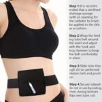 2PCS Breathable Feeding Tube Belt, Concealment and Comfortable Gastrostomy G Tube Accessories, Peritoneal Dialysis Belt with Mesh Sponge Pad Black Pd Belts Dialysis for Men Women Adults (Black S) - Image 7