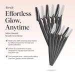 Kitsch Dermaplane Razor for Women Face – Face Razors for Women & Men, Eyebrow Trimmer & Face Shaver – Exfoliating Facial Razor & Skin Care Tool for Smoother Skin - Black, 12 pcs - Image 3