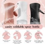 Kitsch Continuous Spray Bottle for Hair – Fine Mist Water Mister & Water Spray Bottle – Recycled Hair Spray Bottle – Spray Bottles for Cleaning, Styling, Plants & More – Black, 150ml - Image 5