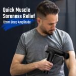 cotsoco Massage Gun, Muscle Massage Gun Deep Tissue Back Massager for Pain Relief, 20 Speeds Handheld Electric Massager Tool with Silent Brushless Motor, Suitable for Gym Office Home Travel - Image 3