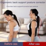 Posture Corrector for Women & Men – Adjustable Shoulder Straps with 4 Support Rods, Breathable Mesh Support Brace for Upper Pain Relief, Improve Hunching, Slouching, Sitting Posture (Black, Large) - Image 5