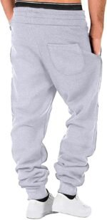 Mens Joggers Sports Pants Fashion Workout Casual Running Sweatpants Elastic Waist Athletic Cargo Trousers with Pocket - Image 3