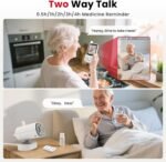 CallToU Elderly Monitor with Camera and Audio, 2-Way Talk Baby Monitors for Elderly No Wi-Fi Video Monitor for Elderly,Call Button for Elderly Home/Nursing Home Use | for Seniors, Dementia Patients - Image 3
