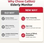 CallToU Elderly Monitor with Camera and Audio, 2-Way Talk Baby Monitors for Elderly No Wi-Fi Video Monitor for Elderly,Call Button for Elderly Home/Nursing Home Use | for Seniors, Dementia Patients - Image 5