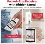 CallToU Elderly Monitor with Camera and Audio, 2-Way Talk Baby Monitors for Elderly No Wi-Fi Video Monitor for Elderly,Call Button for Elderly Home/Nursing Home Use | for Seniors, Dementia Patients - Image 6