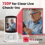 CallToU Elderly Monitor with Camera and Audio, 2-Way Talk Baby Monitors for Elderly No Wi-Fi Video Monitor for Elderly,Call Button for Elderly Home/Nursing Home Use | for Seniors, Dementia Patients - Image 7