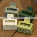 FRAMAR Medium Claw Clip – Hair Claw for Women, Small Claw Clips for Thin Hair, Green Hair Clip 4 Pack - Image 3
