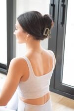 FRAMAR Medium Claw Clip – Hair Claw for Women, Small Claw Clips for Thin Hair, Green Hair Clip 4 Pack - Image 4