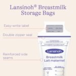 Lansinoh Breastmilk Storage Bags, 50 Count, 6 Ounce, Self Standing, Easy to Use Milk Storage Bags for Breastfeeding, Presterilized, Hygienically Doubled-Sealed, for Refrigeration and Freezing - Image 5