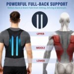 Back Brace Support Posture Corrector for Women & Men – Full Back Support for Upper, Mid & Lower Back Pain Relief, Ergonomic 3-in-1 System Improves Posture & Helps with Slouching, Rounded Shoulders, L (33–37 in waist) - Image 3