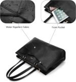 LOVEVOOK Laptop Tote Bag for Women 15.6 Inch Waterproof Leather Computer Bags Business Office Work Briefcase Black - Image 5