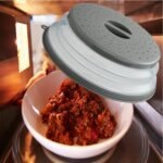 Microwave Splatter Cover Vented for Food, Splatter Guard & Colander Kitchen Gadget for Fruit Vegetables Microwave Plate Cover with Hook Hole,Dishwasher-Safe,BPA-Free Silicone & Plastic (1 Pack) - Image 3