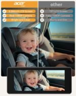 acer Baby Car Camera Rear Facing -1080P Car Seat Camera with 940nm Night Vision, 360° Rotating Carseat Mirror, Easy Install, Wide HD View for Infant Safety & Peace of Mind - Image 4
