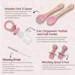 O'doe Baby Weaning Set – 15 Pcs Silicone Baby Feeding Set with Suction Plate, Bowl, Bib, Sippy Cup, Fruit Feeder, Freezer Tray - Image 6