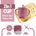 O'doe Baby Weaning Set – 15 Pcs Silicone Baby Feeding Set with Suction Plate, Bowl, Bib, Sippy Cup, Fruit Feeder, Freezer Tray - Image 8