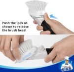 MR.SIGA Soap Dispensing Dish Brush Storage Set, Kitchen Brush with Holder for Pot Pan Sink Cleaning - Image 5