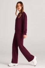 PRETTYGARDEN Womens 2 Piece Outfits 2026 Fall Long Sleeve Sweatshirt Wide Leg Pants Lounge Sets Winter Sweatsuits Tracksuit - Image 4