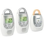 VTech DM221-2 Audio Baby Monitor with Two Parent Units - DECT 6.0, Up to 1,000 ft Range, Talk-Back Intercom, Vibrating Alert, Night Light, White - Image 3