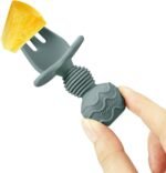 PandaEar 6 Pack Silicone Baby Spoons - Self Feeding Infant Spoons for 6-12 Months Toddlers - Baby Led Weaning Supplies - Image 6