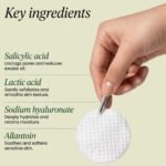 QUIA Toner Pads – AHA/BHA Dual-Action Exfoliate and Hydrate All in One – Soothing Formula for Sensitive Skin – Reduces Blackheads and Blemishes- 70 Gentle Textured Pads – Korean Skincare - Image 4