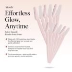 Kitsch Dermaplane Razor for Women Face – Face Razors for Women & Men, Eyebrow Trimmer & Face Shaver – Exfoliating Facial Razor & Skin Care Tool for Smoother Skin - Blush, 12 pcs - Image 3