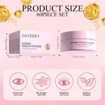 Under Eye Mask, Peptide Collagen Hydrogel Eye Patch for Puffy Eyes and Dark Circles, 60 Patches - Image 3