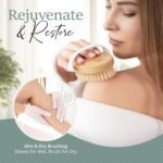 Belula Dry Brushing Body Brush Set - Natural Boar Bristle Body Brush, Exfoliating Face Brush & Bath Gloves - Ideal Dry Skin Brush for Lymphatic Drainage & Healthy Glowing Skin! - Image 5