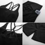 Maacie Maternity Tennis Dress with Shorts and Built in Bra Scoop Neck Sleeveless A-line Workout Golf Dress with Pocket - Image 5