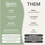 Parker Baby Co. Diaper Backpack - Large Diaper Bag with Insulated Pockets, Stroller Straps and Changing Pad -Birch Bag - Gray - Image 3