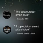 Kasa Outdoor Smart Plug, Smart Home Wi-Fi Outlet with 2 Sockets, IP64 Weather Resistance, Compatible with Alexa, Google Home & IFTTT, No Hub Required, ETL Certified(EP40), Black - Image 3