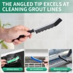 6-Pack Hard Bristle Crevice Cleaning Brush, Best Tool for Cleaning Grout, Gaps, and Sink, Home Cleaning Essentials, Crevice Cleaning Tool for Kitchen and Household Use - Image 3