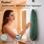 CORATED African Net Sponge Authentic, Shower Loofah Exfoliating Bath Sponge, Body Scrubber for Women and Men Daily Use Body Care, Travel Portable Bath Accessories Spa Gifts - Image 3