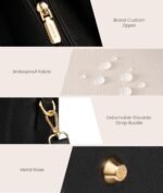 LOVEVOOK Laptop Bag for Women, 15.6'' Laptop Tote Purse 2-in-1 Professional Work Bag Business Briefcase with Clutch Purse, Waterproof Leather Computer Handbag for Teacher Office Travel - Image 7