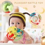 Orzbow Rattle & Sensory Teething Toys for Baby, Montessori Teethers Toys for Babies 3-12 Months, Infant Teething Relief Chew Toys, Stimulating Little Minds & Hands with Educational Toys for Toddlers - Image 4