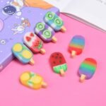DOMG 16Pcs Ice Cream Erasers for Kids, Cute Fruit Shaped Fun Food Eraser for Classroom Rewards Party Favors - Image 4