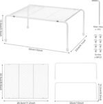 Kitchen Cupboard Organiser-2 Pack Metal Wire Storage Shelf Insert Rack for Kitchen Countertop, Pantry, Cabinet, Fridge - Image 4