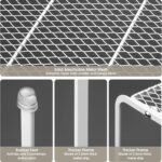 Kitchen Cupboard Organiser-2 Pack Metal Wire Storage Shelf Insert Rack for Kitchen Countertop, Pantry, Cabinet, Fridge - Image 6