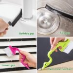 12Pcs Small Cleaning Brush, Crevice Gap Cleaning Brush,Door Window Track Groove Corner Crevice Cleaning Brushes for Cleaning Window Grooves/Bathroom/Toilet Corner/Kitchen/Faucet/Sink/Keyboards - Image 4