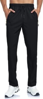 Men's Lightweight Hiking Pants Breathable Quick Dry Fit Waterproof Camping Fishing Running Athletic Active Jogger Pant - Image 3
