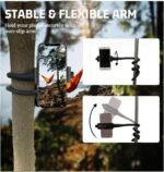 Portable Phone Holder Stand for Bed, Stroller, Desk, Car with Gooseneck Flexible Arm - Stable, Secure & Adjustable Fit on Treadmill, Wheelchair, Tree for GoPro & Cell Phones Used at Home, Work, Travel - Image 3