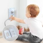 EUDEMON Baby Safety Electrical Outlet Cover Box Childproof Large Plug Cover for Babyproofing Outlets Easy to Install & Use (1 Pack,Transparent) - Image 4