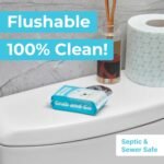 Impossibly Compact Travel Flushable Wipes - 99.5% Water and Aloe - Safe for Sensitive Skin, Hypoallergenic & Unscented - Travel Essentials for Adults, Kids & Baby Care - 8 Pack Total 48 Wipes - Image 7