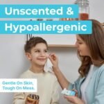 Impossibly Compact Travel Flushable Wipes - 99.5% Water and Aloe - Safe for Sensitive Skin, Hypoallergenic & Unscented - Travel Essentials for Adults, Kids & Baby Care - 8 Pack Total 48 Wipes - Image 9