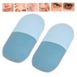 generic 2pcs Ice Face Roller Reducing Puffiness Silicone Facial Eye Cold Roller Massage Tool for Home (Light Blue) - Image 3