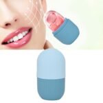generic 2pcs Ice Face Roller Reducing Puffiness Silicone Facial Eye Cold Roller Massage Tool for Home (Light Blue) - Image 4