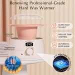 KOTAMU Wax Kit Pink Digital Hair Removal Waxing Kit for Women & Men Hot Wax Warmer Pot for Face, Eyebrow, Body, Brazilian, Bikini, Sensitive Skin Waxing Machine with 25 Accessories for Home Salon - Image 3